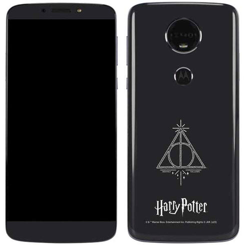 Wizarding Worlds Harry Potter Deathly Hallows Symbol Moto E5 Plus Skin