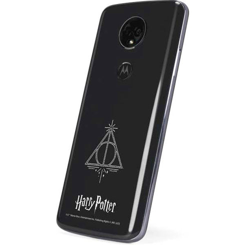 Wizarding Worlds Harry Potter Deathly Hallows Symbol Moto E5 Plus Skin