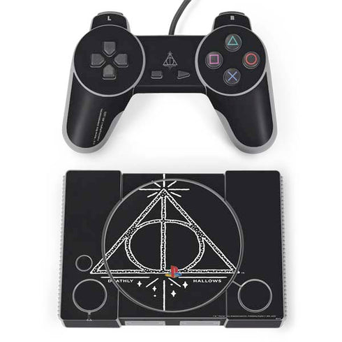 Wizarding Worlds Harry Potter Deathly Hallows Symbol PlayStation Classic Bundle Skin