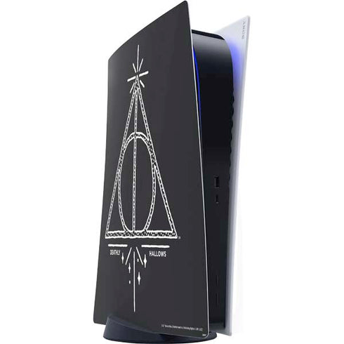 Wizarding Worlds Harry Potter Deathly Hallows Symbol PS5 Digital Edition Console Skin