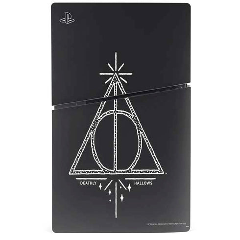 Wizarding Worlds Harry Potter Deathly Hallows Symbol PS5 Slim Disk Bundle Skin