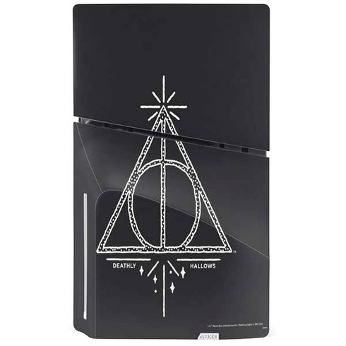 Wizarding Worlds Harry Potter Deathly Hallows Symbol PS5 Slim Disk Bundle Skin