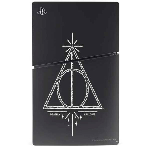 Wizarding Worlds Harry Potter Deathly Hallows Symbol PS5 Slim Digital Edition Console Skin