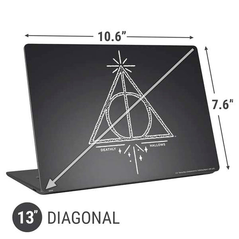 Wizarding Worlds Harry Potter Deathly Hallows Symbol Universal Laptop 13in (10.6 x 7.6in) Skin