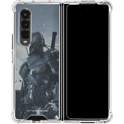 DC Comics Arkham Origins Deathstroke Galaxy Z Fold4 5G Clear Case