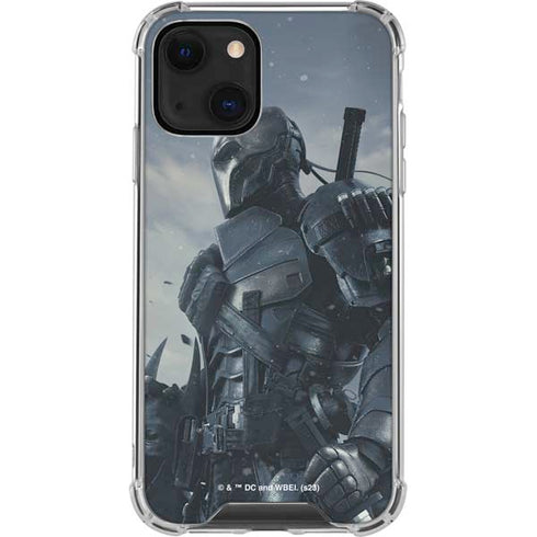 DC Comics Arkham Origins Deathstroke iPhone 14 Plus Clear Case