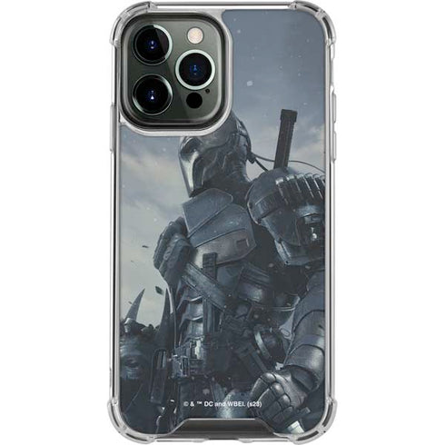 DC Comics Arkham Origins Deathstroke iPhone 14 Pro Max Clear Case