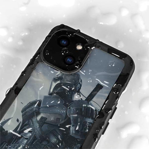 DC Comics Arkham Origins Deathstroke iPhone 15 Plus Waterproof Case