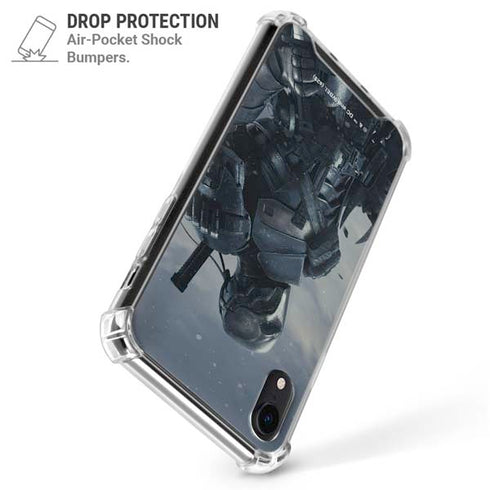 DC Comics Arkham Origins Deathstroke iPhone XR Clear Case