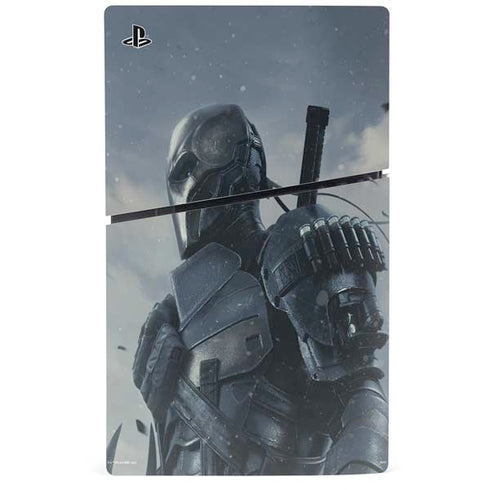 DC Comics Arkham Origins Deathstroke PS5 Slim Disk Bundle Skin