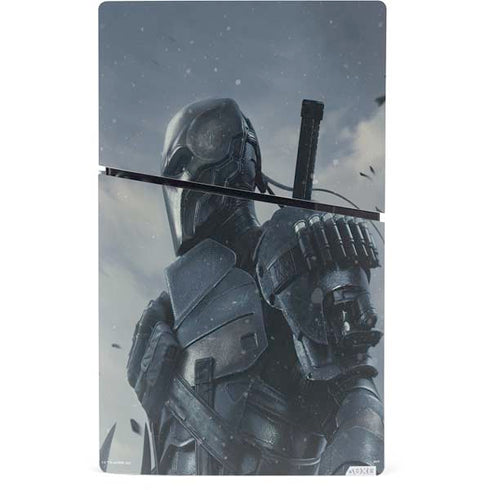 DC Comics Arkham Origins Deathstroke PS5 Slim Digital Edition Bundle Skin