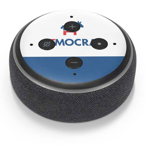 Democrat Blue And Red Amazon Echo Dot Skin