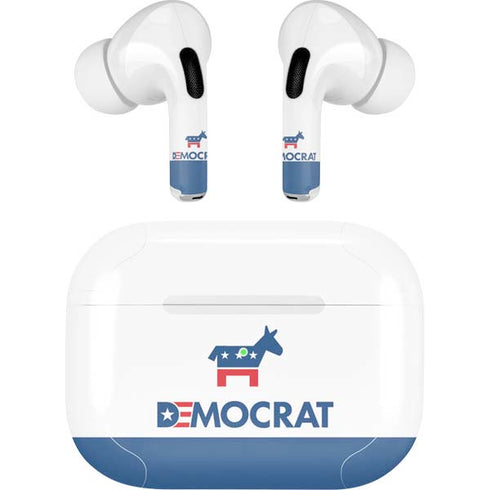 Democrat Blue And Red Apple AirPods Pro Skin