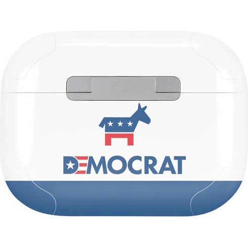 Democrat Blue And Red Apple AirPods Pro Skin
