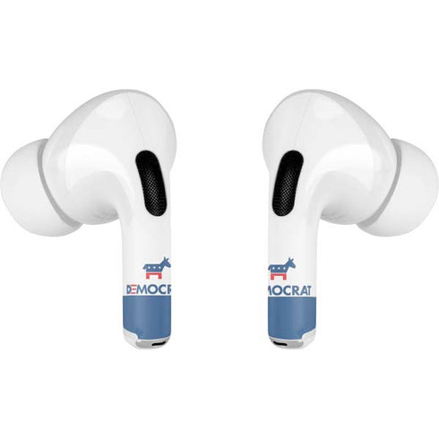 Democrat Blue And Red Apple AirPods Pro Skin
