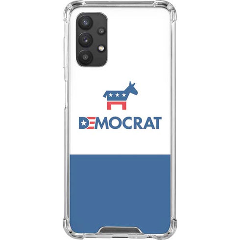 Democrat Blue And Red Galaxy A32 5G Clear Case