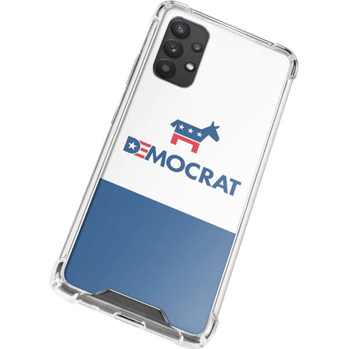 Democrat Blue And Red Galaxy A32 5G Clear Case