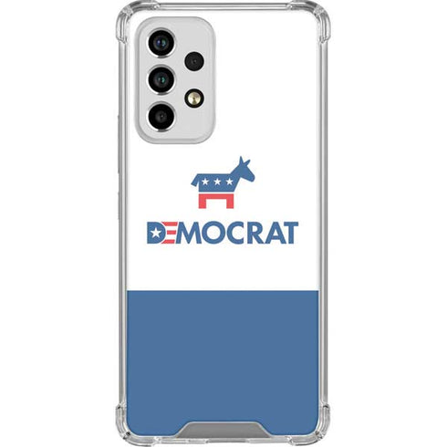 Democrat Blue And Red Galaxy A33 5G Clear Case