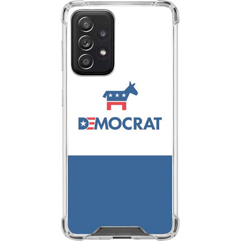 Democrat Blue And Red Galaxy A52 5G Clear Case