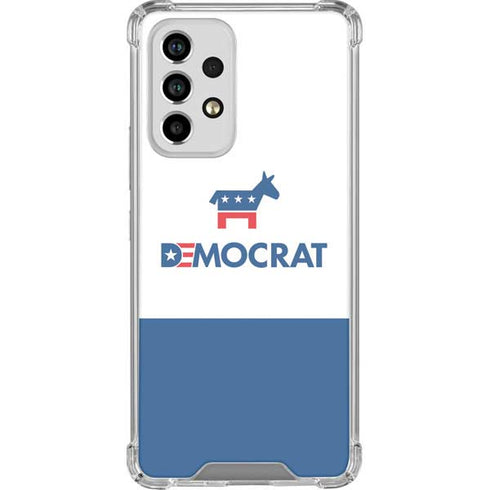 Democrat Blue And Red Galaxy A53 5G Clear Case