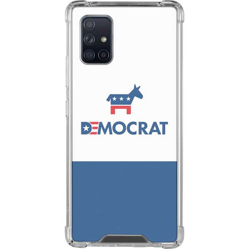 Democrat Blue And Red Galaxy A71 5G Clear Case
