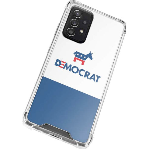 Democrat Blue And Red Galaxy A72 5G Clear Case