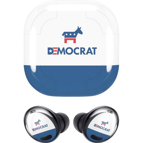 Democrat Blue And Red Galaxy Buds Pro Skin