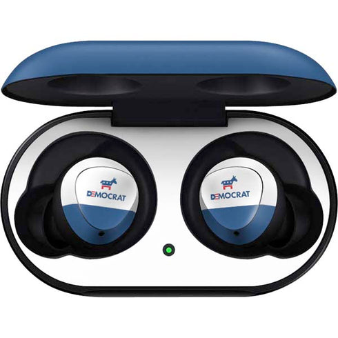 Democrat Blue And Red Galaxy Buds Skin