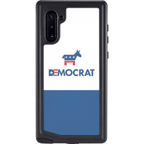 Democrat Blue And Red Galaxy Note 10 Waterproof Case