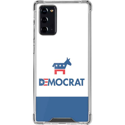 Democrat Blue And Red Galaxy Note20 5G Clear Case
