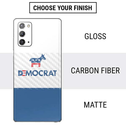 Democrat Blue And Red Galaxy Note20 5G Skin
