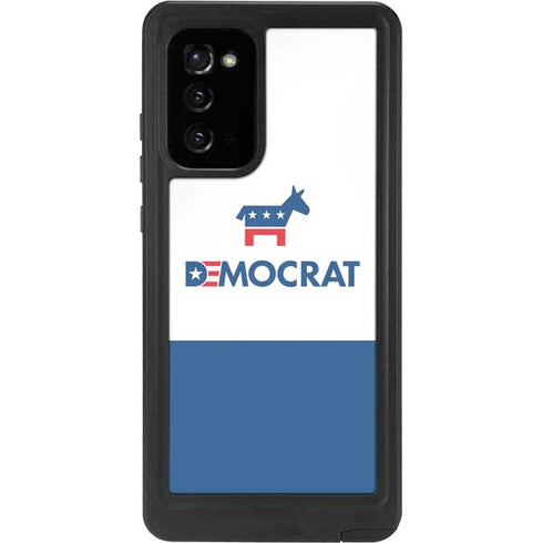 Democrat Blue And Red Galaxy Note20 5G Waterproof Case
