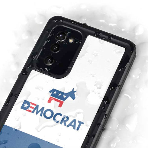 Democrat Blue And Red Galaxy Note20 5G Waterproof Case
