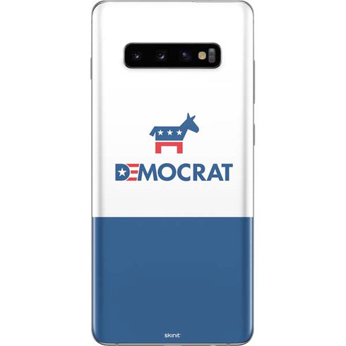 Democrat Blue And Red Galaxy S10 Plus Skin