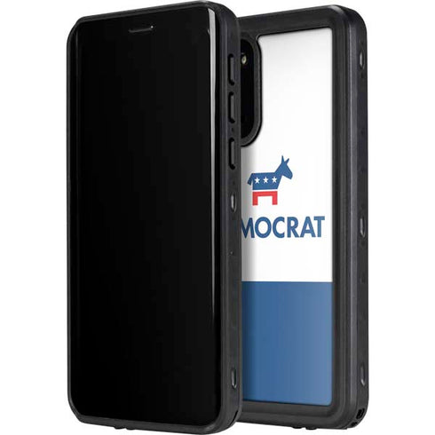 Democrat Blue And Red Galaxy S20 Plus Waterproof Case