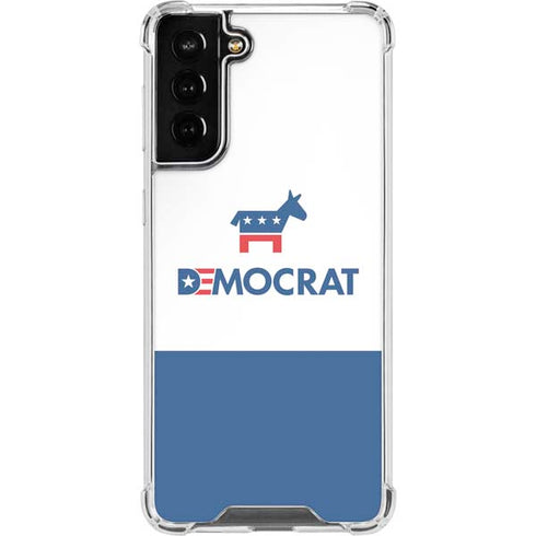 Democrat Blue And Red Galaxy S21 FE Clear Case