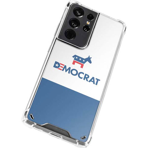 Democrat Blue And Red Galaxy S21 Ultra 5G Clear Case