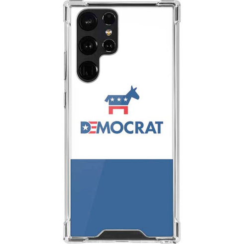 Democrat Blue And Red Galaxy S22 Ultra Clear Case