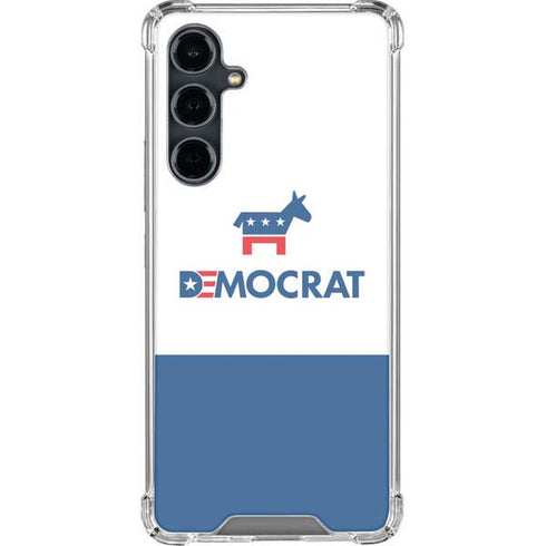 Democrat Blue And Red Galaxy S23 FE Clear Case