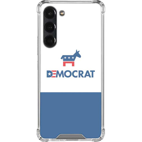 Democrat Blue And Red Galaxy S23 Plus Clear Case
