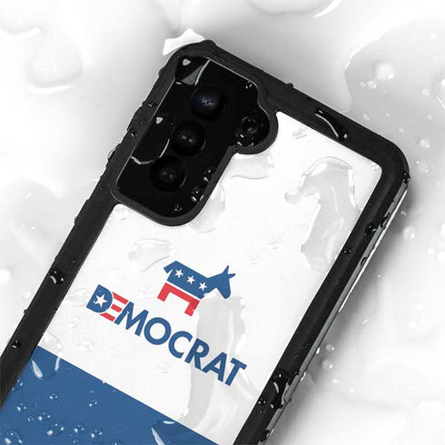 Democrat Blue And Red Galaxy S23 Plus Waterproof Case