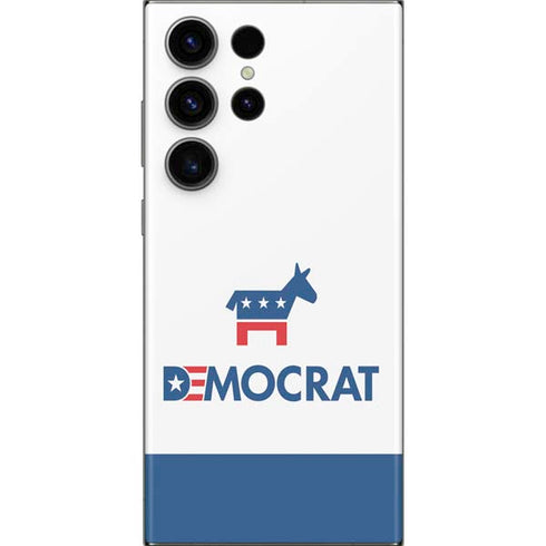 Democrat Blue And Red Galaxy S23 Ultra Skin