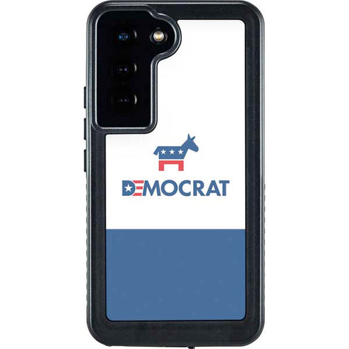 Democrat Blue And Red Galaxy S23 Waterproof Case