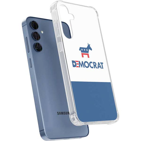 Democrat Blue And Red Galaxy S24 Clear Case