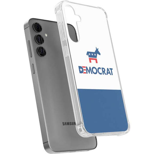 Democrat Blue And Red Galaxy S24 Plus Clear Case