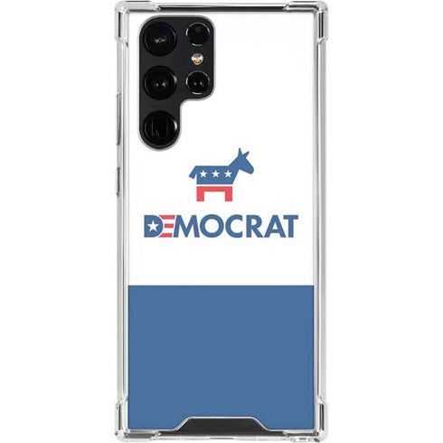 Democrat Blue And Red Galaxy S24 Ultra Clear Case