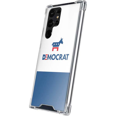 Democrat Blue And Red Galaxy S24 Ultra Clear Case