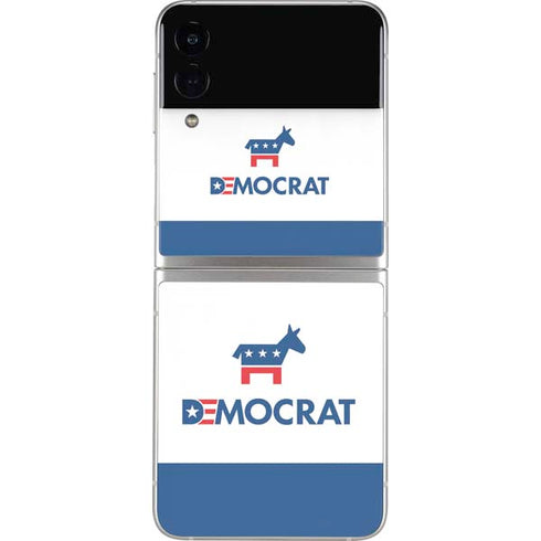 Democrat Blue And Red Galaxy Z Flip3 5G Skin