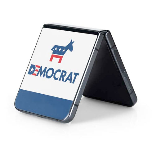 Democrat Blue And Red Galaxy Z Flip5 5G Skin