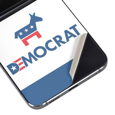 Democrat Blue And Red Galaxy Z Flip5 5G Skin